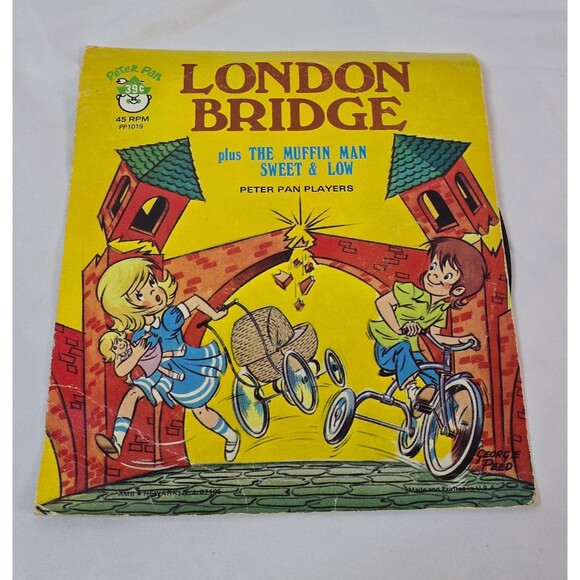 Vintage Peter Pan Records London Bridge -Favorite Songs - 45rpm - 7 Inch - Picture 1 of 4